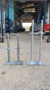 JACK BASE เกลียวปรับระดับ 40cm - 2 ชิ้น/ชุด - ตีนเป็ด นั่งร้าน เต็นท์ เวที