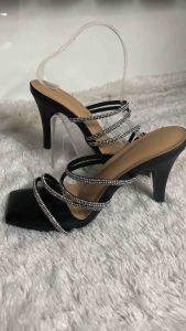 Heels Wanita Hak Tinggi 9 Cm Size 36-42 Slempang Diament Gaya Korean Style