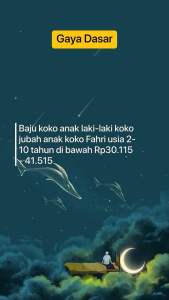 Setelan Koko Anak Kurta Terbaru 1 - 11 tahun