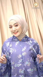 Mukena Terusan Travel mini Motif Parasut korea
