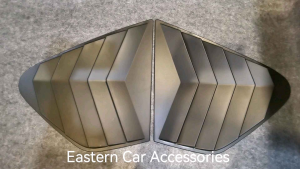 PERODUA Alza 2009-2021 Rear Side Mustang Style Window Triangle Mirror Cover Protector Casing