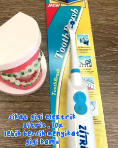 SIKAT GIGI ELEKTRIK LENGKAP DENGAN 3 JENIS KEPALA SIKAT MASSAGE TOOTHBRUSH MURAH TERBARU