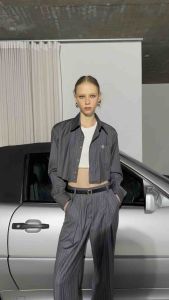 Daily Squad TWIST TROUSERS กางเกงผ้าคอตต้อนสูททรงตรง ทรงสวยมากค่ะ