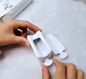Khay hứng đá rắc nhũ rắc ngành nail siêu tiện lợi