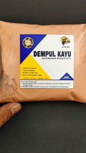 PLAMIR / DEMPUL KAYU CREAM KUNING MERAH JATI 850 GRAM PRAKTIS HEMAT INSTAN LANGSUNG PAKAI