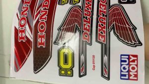 Bộ tem Cub 50 màu đỏ hàng thiết kế hàng nhập Thái Lan chất lượng cao dành trang trí riêng cho dòng xe này tem màu sắc cực đẹp và bền giá bán cực tốt bán lẻ như bán sỉ  liên hệ gặp hải  địa chỉ