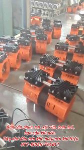 Đầu máy nén khí 800W motor Đồng không dầu tốc độ 1450v/phútCông suất thựchiệu RIDEN RD800HD