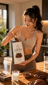 Cacao nguyên chất tự nhiên chưa kiềm hoá không đường 25-28% bơ Olrova Natural