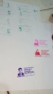 Stempel Penilaian Guru Kustom foto Stempel Flash (Otomatis) Siap pake