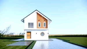 แบบบ้านจั่ว 2 มินิมอล