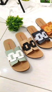 Sandal Wanita Terbaru Alina Sandal Kulit Wanita Korean Style Karet Lentur Viral Kekinian Sandal Wanita Slop Kokop Motif Kombinasi Casual Wanita Dewasa Sandal Rayyanda