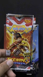 Monsta Boboiboy Galaxy Card Set of 3 S Pack Techno Breaker Quest and Cyclone Fury For Collectible