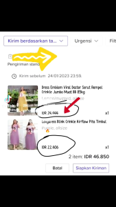 Daster Blink Emblem Jahit & Dress Serut Crinkle Airflow Jumbo