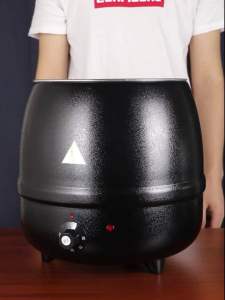 หม้ออุ่นซุปไฟฟ้า ขนาด 13 ลิตร ปรับอุณหภูมิได้ หม้ออุ่นโจ๊ก Electric warming soup pot