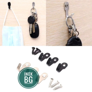 Móc treo đồ móc treo đa năng bằng Inox (kèm vít Inox)