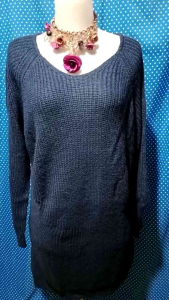 Atasan Wanita Baju Rajut Navy 567