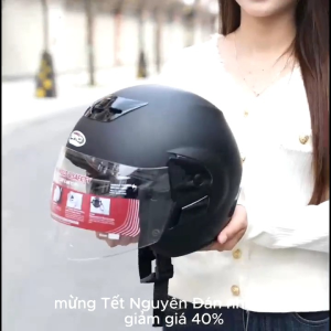Mũ Bảo Hiểm 3/4 Gro HD Nhỏ Gọn Cá Tính Với Kính Chống Chói