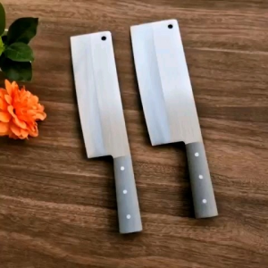 Dao chặt xương chặt gà vịt chất thép TRẮNG NHẬT chống rỉ sắc bén