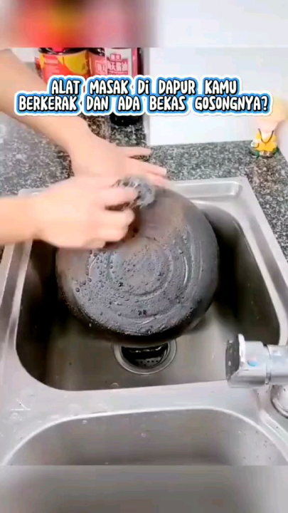 Pembersih Kerak Panci Wajan Hitam Gosong Paling Ampuh Serbaguna Terbaru