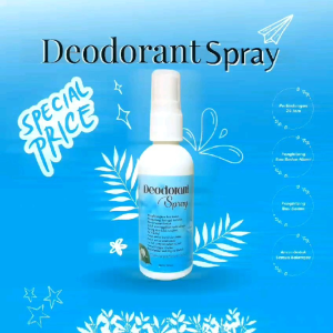 Deodorant Spray Herbal 60ml - Penghilang Bau Badan Ketiak dan Bau Kaki - Deo Spray Natural