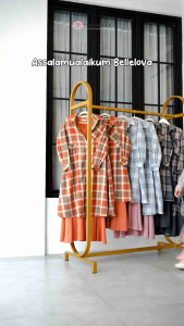 NARA By Oribelle Kids / Setelan Baju Muslim Anak dan Remaja / Setelan Inner Dress + Tunik Anak Remaja