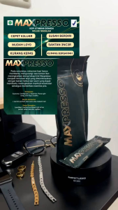 MAXPRESSO Kopi Kuat Tahan Lama 100% ORIGINAL (2Saset)