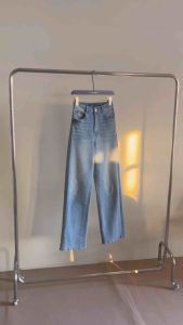 Aevelyn Jeans กางเกงยีนส์รุ่น Richy Light Blue High Rise  Jeans Premium Japanese Denim