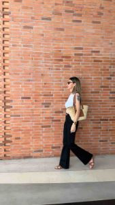 Aevelyn Jeans กางเกงยีนส์รุ่น Bowky Black High Rise Flare Jeans Premium Japanese Denim