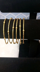 Abee acc-1510 (Dapat 3 pcs) Gelang titanium cantik gelang keroncong merica