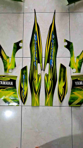 Striping Stiker Polet Sepeda Motor List yamaha jupiter z hijau 2009 2010 Fullset