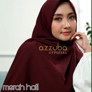 Hijab segi empat wolfis MERAH HATI