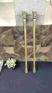 Handle Pintu Rumah Kuningan Antik Motif Nanas 120 cm 2 Pcs
