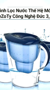 Bình lọc nước Bezoty 35L công nghệ Đức thế hệ mới tiết kiệm hiệu quả nhắc nhở thời gian thay lõi 60 ngày.