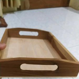 Tray Kayu Untuk Dapur: Penampan Kayu Serbaguna Murah Bahan Kayu Jati