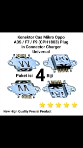 Konektor Cas Mikro Oppo A3S F7 F9 CPH1803 Plug in Connector Charger Universal Board Ori Casan opo