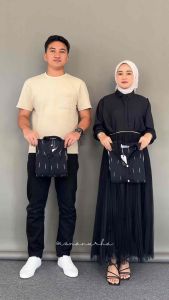 Azela Dress Tenun kimonik Tenun