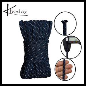 10 mét - Dây Dù dẹp 5.2mm dệt ống dùng làm sp macrame trang trí cố định đồ vật