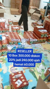 GOMILK Susu Kambing Etawa Plus Herbal Paket Reseller 13 Box kemasan 200gr