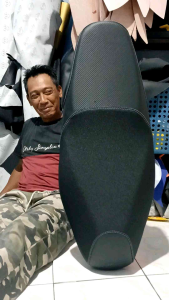 Sarung Jok Motor Vario 110-150 Model PCX Kombinasi Carbon Terbaru Bahan Import