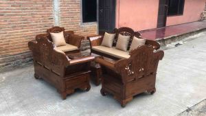 KURSI TAMU UKIR JATI JEPARAMODEL MADURA KEONG