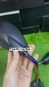 ( 1 cặp ) Gương chiếu hậu mẫu YAZ CHÂN XI TITAN 10 ly gắn cho xe máy - CHÂN TRÁI REN THUẬN- CHÂN PHẢI REN NGƯỢC