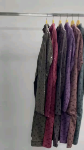 (PREORDER) Mens long kurtas Rayon Matreial with chicken schiffli work and cotton pants