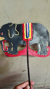 Wayang gajah - wayang kulit asli - wayang 30cm - wayang kulit sapi - wayang latihan dalamg
