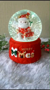 Snowball Christmas Kotak Musik Bola Air Kaca Salju Snowman Santaklaus Hadiah Batal
