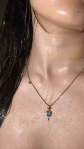 สร้อยคออัญมณีประจำเดือนเกิด aura theory birthstone necklace