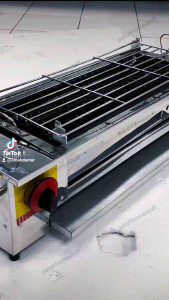 Panggangan Gas Roaster BBQ Sosis Sate Satu Tungku Infrared dengan Kaki