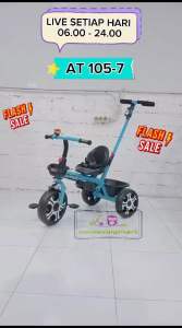 Sepeda Anak Roda 3 Tiga Tricycle Aviator AT 105 7 Dorongan