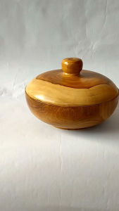 Mangkuk Sayur Kayu Jati Diameter 20 cm Lengkap dengan Tutupnya