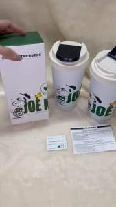 แก้วเก็บความเย็น Starbucks Peanut Col lection 2025 Joe Kind Snoopy สตาร์บัสค์ สนู๊ปปี้ 2025 งานสแตนเลส ขนาด 473ml