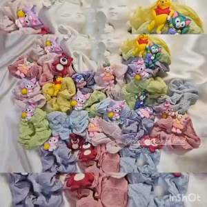 SCRUNCHIE SANRIO DISNEY IMPORT / IKAT RAMBUT KOREAN STYLE / KUNCIR KARAKTER LUCU / CUTE HAIR TIE / SS7825